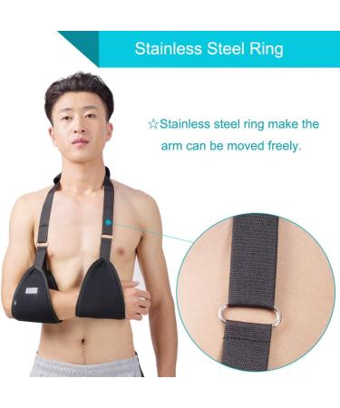 Triangle Dislocated Arm Sling - Medical Shoulder Immobilizer for Rotator Cuff Wrist & Elbow Support - Lightweight & Comfortable Brace for Broken & Fractured Arms - Buy Online on GoSupps.com