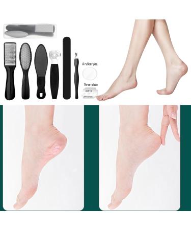 Foot File Pedicure Sets for Feet 8 in 1 Foot Files Foot Care Foot Scrubber Kit Hard Skin Remover Foot File Scraper Grater Rasp Dead Skin Remover Callus Remover Shaver for Women Men - Buy Online on GoSupps.com