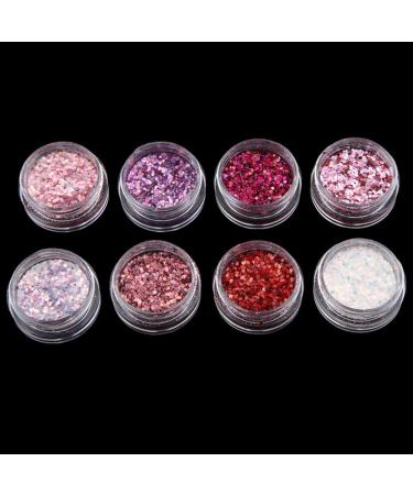 Jiacheng29 Nail Glitter Powder Pigment - 8 Tins for DIY Nail Art & Decoration | International Shipping - Buy Online on GoSupps.com