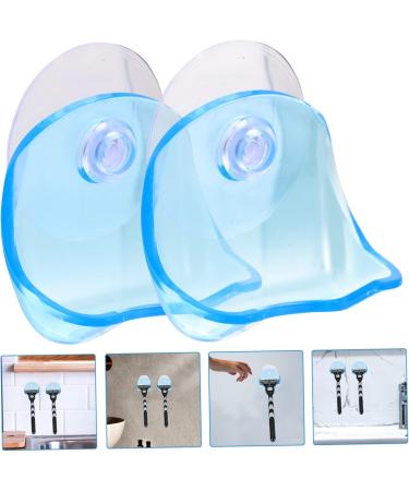 Doitool 2-Pack Razor Holder Shower Hooks - Bathroom Accessories & Suction Hooks for Razor & Bathrobe - Durable Plastic Wall Hangers - Buy Online on GoSupps.com