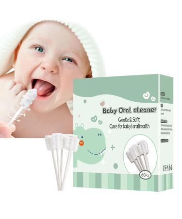 Baby tongue cleaner newborn |60/120 Pack baby mouth cleaner |Flexible baby mouth cleaner |Baby toothbrush baby mouth cleaner upgrade gums cleaner for babies and in Fant 60 pieces.