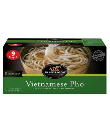 Snapdragon Vietnamese Pho Bowls, 2.1 Oz, 9Count,, 18.9 Oz ()