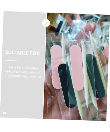 Beavorty 100 Sets Manicure Tools Set Wooden Nail Pick Nail Art Files Buffering Files Manicure Stick Manicure File Wood Nail Sticks Rough Mini Nail Files and Orange Sticks Care Shaping File - Buy Online on GoSupps.com