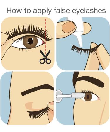 CNMTCCO 10 Pairs Russian Strip False Eyelashes - Natural Fluffy Wispy D Curly Faux Mink Lashes - Reusable Fake Lashes for Fashionable Eyes - Buy Online on GoSupps.com