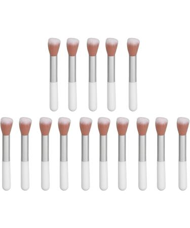 15 Pieces Tapered Blusher Brush Ergonomic Rounded Handle High Density Cheek Makeup Brush Bronzing Powder Brush - Buy Online on GoSupps.com