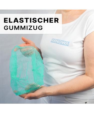 Buy Arnomed Disposable Hair Nets - 100 Pack Green Surgical Caps for Kitchen & Dental Hygiene | Unisex Hair Covers 52cm - Buy Online on GoSupps.com