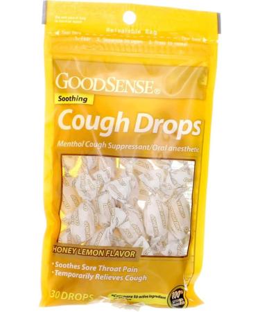 Good Sense Honey Lemon Cough Drops - 30 Ct | Natural Relief for Coughs | Fast International Shipping - Buy Online on GoSupps.com