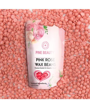 Wax Beads Hard Wax Beans Complete Kit - Painless Hair Removal Set with 10 Spatulas - Bikini, Face, Legs, Eyebrow, Body - Pearl Wax Warmer - Brazilian Wax (PINK ROSE 1.1) - Buy Online on GoSupps.com