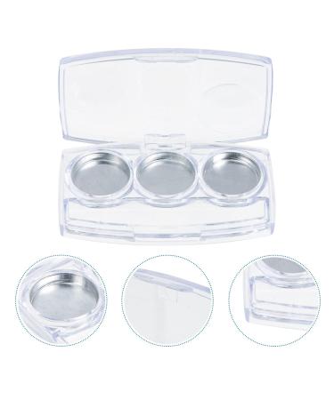 Lurrose Travel Container Set - 6 Empty Eyeshadow & Lipstick Palettes | 3-Grid Cosmetic Pallet for Concealer | Perfect for Makeup Artists & Travelers - Buy Online on GoSupps.com
