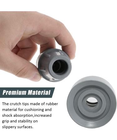 Crutch Tip 2Pcs Reinforced Rubber Cane Tips 7/8" Replacement crutch and underarm crutches tip Cane Crutch Accessories(Grey) - Buy Online on GoSupps.com