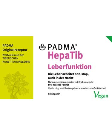 Padma Hepatib 60 Capsules - Vegan Metabolism & Liver Support | 3-Fruit Formula with Choline Polyphenols & Tannins for Internal Cleansing - Buy Online on GoSupps.com