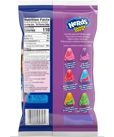 Nerds Candy Corn Halloween Candy 226 Grams - Rainbow Shelled Hard Soft Chewy Candy - Buy Online on GoSupps.com