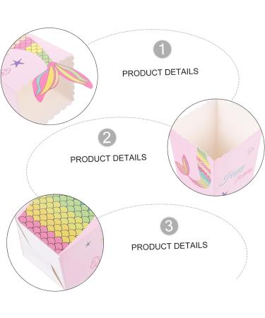 Mobestech 72 Pcs Mermaid Popcorn Box Popcorn Paper Bags Mermaid Goodie Bag Wedding Gift Bag Kid Gifts Infant Gift Mermaid Candy Bag Mermaid Gift Bag Candy Bags Dessert Box Disposable Baby 1 count (Pack of 1) Pinkx3pcs - Buy Online on GoSupps.com