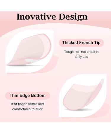 False Nails Tips Set - 240 Pieces French False Nails for Sticking - Artificial Nails Short Square Nail Art Manicure Fake Nails for Women and Women (French Short Square) French Square Short - Buy Online on GoSupps.com