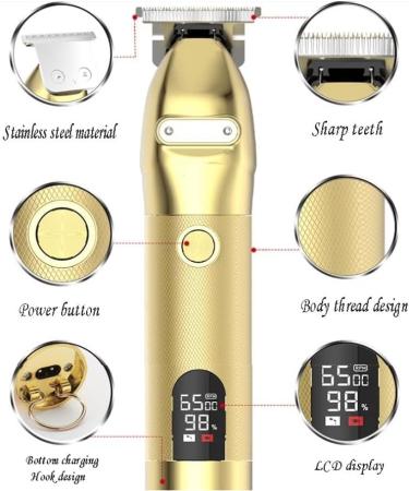 Buy Electric Hair Clippers for Men - Rechargeable Trimmer for Precise Beard and Hair Edges | International Shipping Available - Buy Online on GoSupps.com