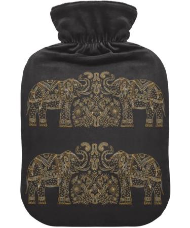 Naanle African Elephant Hot Water Bottle | 1L Transparent Heat Bottle for Warm & Cold Therapy | Ideal for Pain Relief for Hands Feet & Bed - Buy Online on GoSupps.com