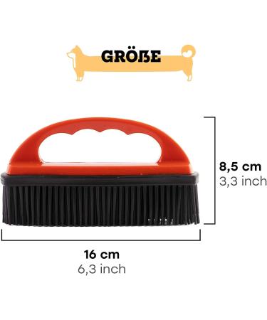 Vitazoo 2x Hair Removal Brush - Best Dog Hair & Upholstery Cleaner for Textiles Carpets and Vehicle Cushions | Rubber Brush for Easy Hair Removal - Buy Online on GoSupps.com