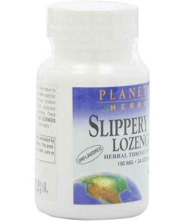 Planetary Herbals Slippery Elm Lozenges 24 ct - Herbal Throat Support - Buy Online on GoSupps.com