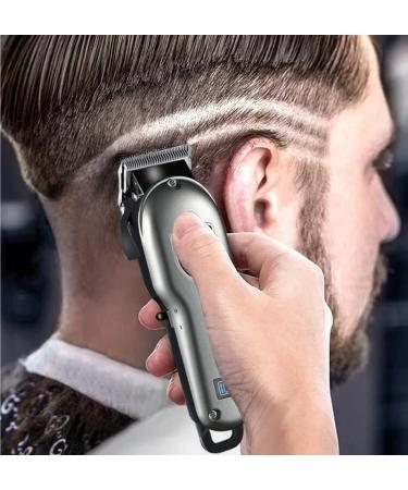 Pro Hair Clipper - Adjustable Professional Hair Trimmer USB Rechargeable Li-ion Battery Barber Clipper for Men | H8580c - Buy Online on GoSupps.com