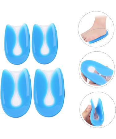 NOLITOY U-Shaped Silicone Gel Heel Pads - 2 Pairs High Heel Inserts for Ultimate Support - Arch Care Foot Pads & Insoles - Blue 11.5x7x0.2 - Buy Online on GoSupps.com