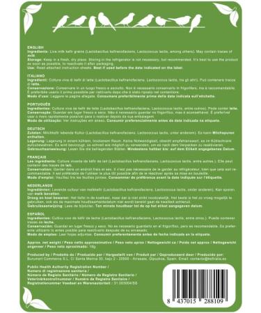 Kefiralia 40g Milch Kefir Pilze | Anleitungen Rezepte & Tipps f r perfekten Kefir in Deutschland - Buy Online on GoSupps.com