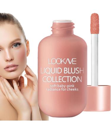 Blush Liquid Makeup - Soft Cream Blush Makeup Long Lasting Lightweight Moisturizing Cheek Blush Breathable Feel Sheer Flush of Color Natural-Looking Aezon 02# - Buy Online on GoSupps.com