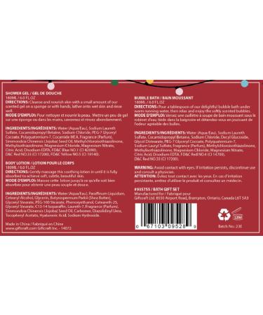 Giftcraft Bath Gift Set - Luxurious Set of 3 for Ultimate Relaxation | International Shipping Available - Buy Online on GoSupps.com