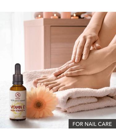 Vitamin E Drops 50ml - Highly Concentrated for Face Body & Hair Care - Natural Skincare Solution - Buy Online on GoSupps.com