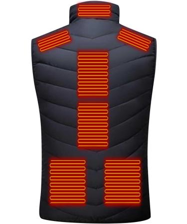 oelaio Lightweight Heated Vest for Men Women Electric USB Heating Vest for Winter Warm Heated Vest Warm Coat Out-Wear Black Medium - Buy Online on GoSupps.com