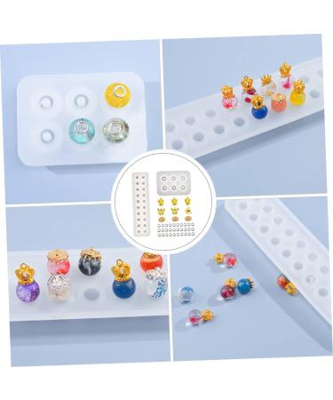 STOBOK 3 Pcs Pendant Silicone Mold Silicone Molds Sphere Beads Creative Crystal Epoxy Mold Epoxy Resin Flat As Shown 23X6.2CM - Buy Online on GoSupps.com