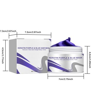  Rostblant Purple Hair Treatment Mask 100ml - Instant cream for bleached hair - Eliminates yellow tones and nourishes dry and damaged hair - Repairs hair damage - Buy Online on GoSupps.com