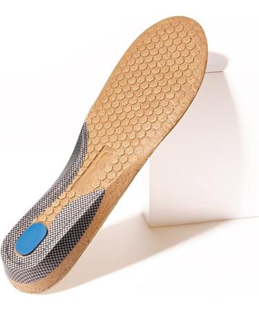 YTYZC Leather Orthotic Insoles for Flat Feet - Hard Arch Support Shoe Pads | Orthopedic Insoles for Men & Women - Size 44-46 - Buy Online on GoSupps.com