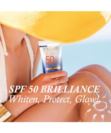 Eveline Cosmetics Sun High Protection Whitening SPF 50 Face Cream - 50ml - Buy Online on GoSupps.com