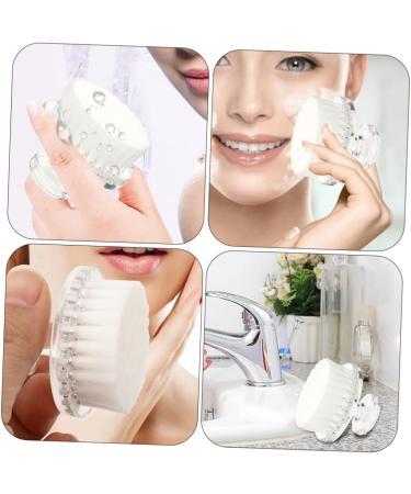 Angoily Face Brush Body Scrubber Face Clean Brush Shampoo Scrubber Skin Cleansing Brush Facial Brush Rack Soft Cleansing Brush Facial Exfoliator Scrub Hair Scrubber White Pp - Buy Online on GoSupps.com