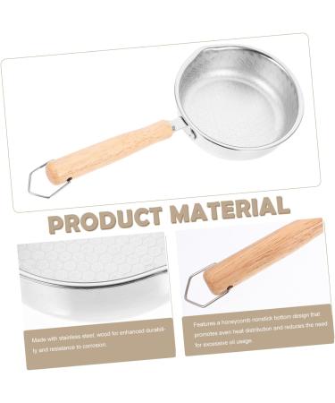 IMIKEYA Stainless Steel Pot Non Stick Fry Pan Griddle Honeycomb Fry Pan Non Stick Honeycomb Frying Pans Small Frying Pan Breakfast Pan Kitchen Pan Wood Egg Cooking Utensils - Buy Online on GoSupps.com