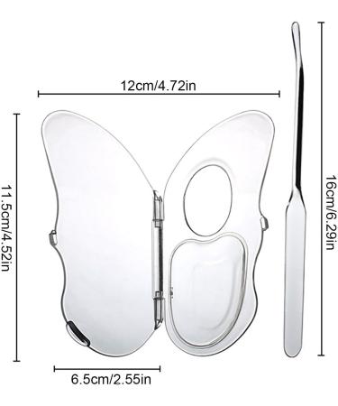 Transparent Makeup Palette: Transparent Cosmetic Organizer for Blending Foundations Lipsticks and Eyeshadows | Professional Makeup Tray for - Buy Online on GoSupps.com