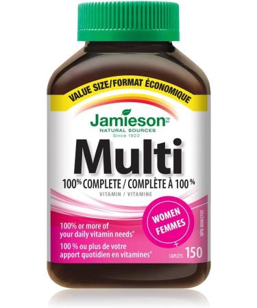 100 percent Complete Multivitamin for Women - Value Size 150 Caplets - Buy Online on GoSupps.com