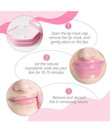 Moisturizing Lip Mask & Pads - 20 Peach Lip Care Treatment for Dry Cracked Lips - Buy Online on GoSupps.com