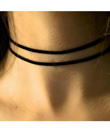 Shop Oralgos Trendy Black Choker Collection - 4 Unique Designs for Fashionable Women | Exquisite Necklaces & Jewelry - Buy Online on GoSupps.com