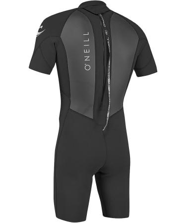 O'Neill Men's Reactor-2 2mm Back Zip Short Sleeve Wetsuit X-Large Black/Black - Buy Online on GoSupps.com