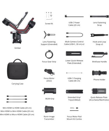 DJI RS 3 Pro Combo 3-Axis Gimbal Stabilizer for DSLR & Cinema Cameras | Carbon Fiber | Axis Locks | Ronin Image Transmitter - Buy Online on GoSupps.com