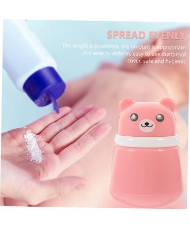 Healifty 3pcs Powder Puff Box Set - Travel Dispenser with Loose Powder Sponge | Cute Pink Container for Baby Powder, Body Powder, Talcum Powder | 10X7CM - Buy Online on GoSupps.com