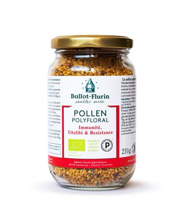 Ballot-Flurin - Polyfloral Pollen - 100% organic and energized - fresh never frozen - Improves immunity - From beekeeping