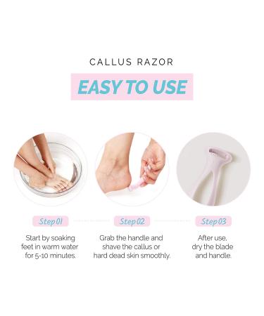 F3 Systems Callus Razor - Stainless Steel Blade for Cracked Heel & Foot Care - 3 Count - Buy Online on GoSupps.com