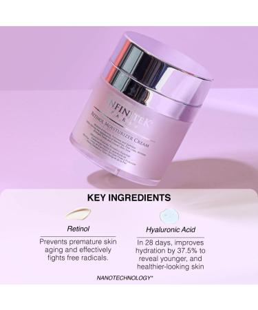 Infinitek Paris Retinol Night Cream - Anti-Aging Moisturizer with Collagen & Vitamin E for Radiant Skin | Premium Skin Care - Buy Online on GoSupps.com