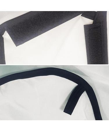 Beard Catcher Beard Trimming Apron | Mess-Free Beard Styling Bib for Men - White - Buy Online on GoSupps.com