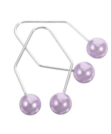 DRESSOOS 1 Pair Dimple Trainer Personal Face Trainer Exerciser Exercise Lips Trainer Tool Beauty Tools Jaw Trainer Cheeks Balls Exercise Device Alloy Purple Thin Face 4.30X2.50X0.80CM Purple