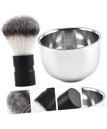 Beavorty Men's Stainless Steel Shaving Set - Beard Brush Shaving Cup & Foam - Premium Aluminum Shaving Kit - Buy Online on GoSupps.com