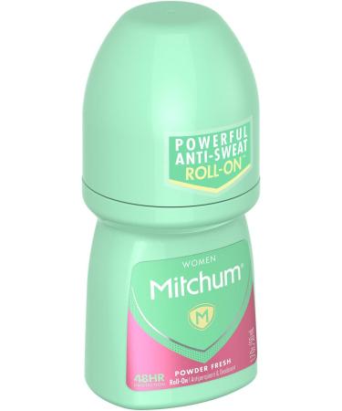 Mitchum Women's Roll On Anti-Perspirant & Deodorant Powder Fresh 1.7 Oz - Pack of 6 - Buy Online on GoSupps.com