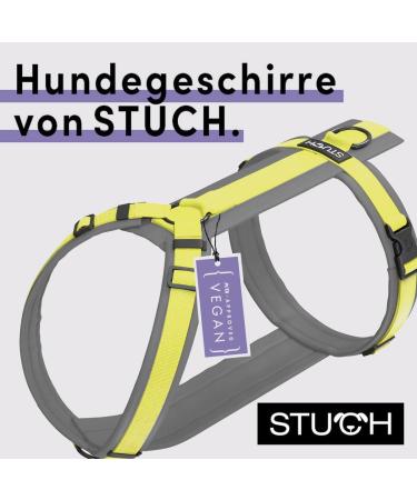 Adjustable STUCH Dog Harness - Padded Nylon for Small Medium & Large Dogs | Lime S - International Shipping Available - Buy Online on GoSupps.com